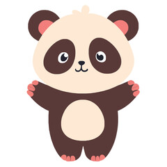 Fototapeta premium Cute Panda Sticker