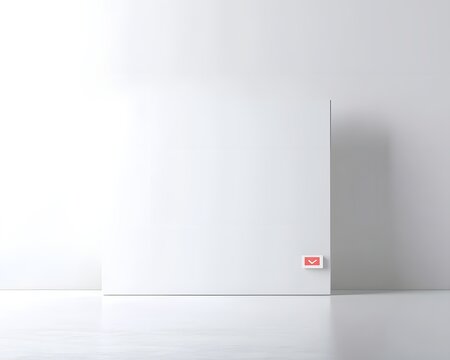 This image features a sleek, minimalist design with a clean, white canvas. Perfect for showcasing artwork, branding, or modern design themes in various creative projects.