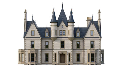 Victorian mansion with turrets and chimneys © Anneliese