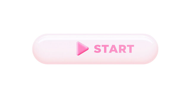 Pink rounded start button with play icon
