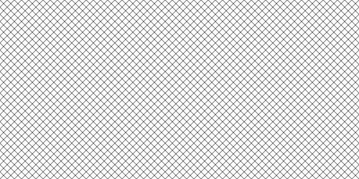 Seamless black and white grid pattern, thin line mesh background, minimal geometric texture