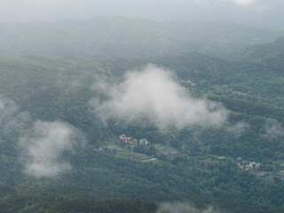 Fototapeta premium Summer Natural Scenery of Lichuan City, Enshi Prefecture, Hubei Province, China