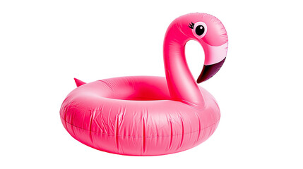 Pink inflatable flamingo pool float © Aino