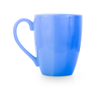 empty mug isolated on white background.