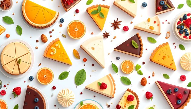 Colorful healthy food ingredients on white background.