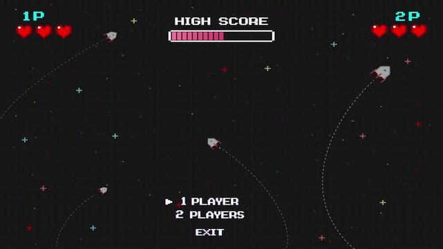 Start new game by selecting a player or exiting the game's main menu. Modern trendy game background with lighting effect. 