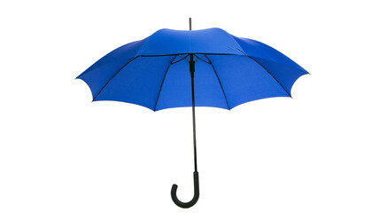 Blue umbrella with black handle and spokes © Corman
