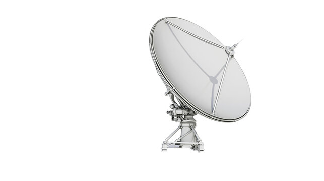 Large satellite dish antenna for communication and broadcasting