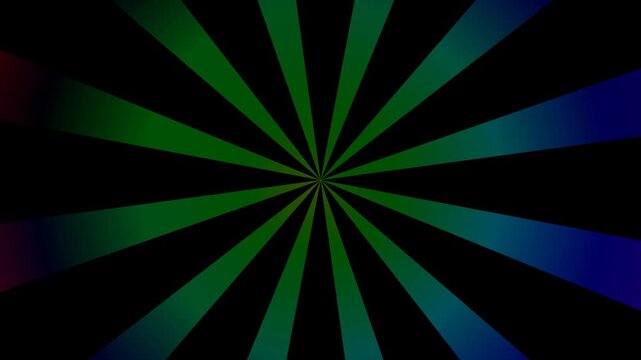 Multi-Colored Gradient Radial Light Rays Motion Graphic