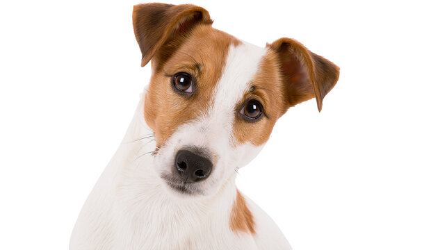 Jack Russell Terrier dog head tilt curious expression