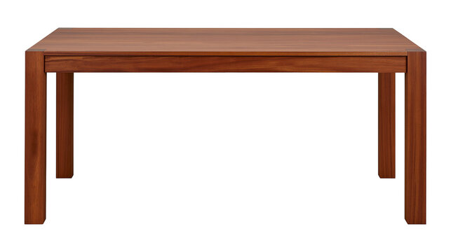 Modern wooden dining table with four legs