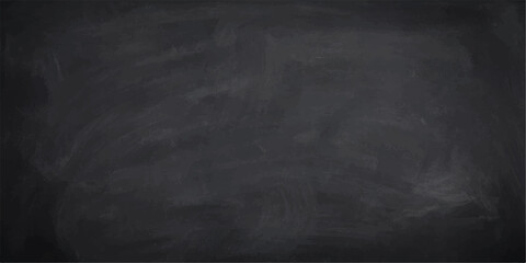 Blank blackboard surface with chalk smudges in ambient lighting vector illustration © Anamika