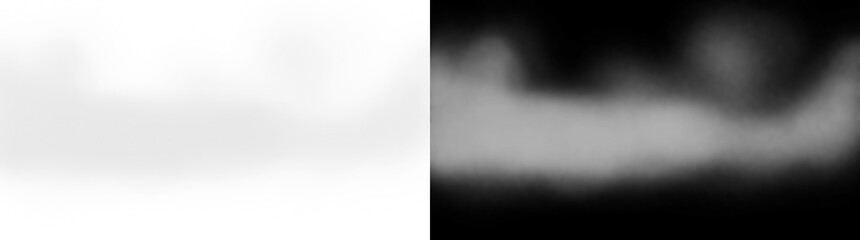 Ethereal white fog drift isolated on a transparent background element © Tania