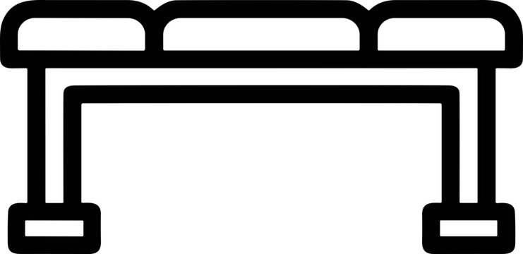 Weightlifting Bench Icon