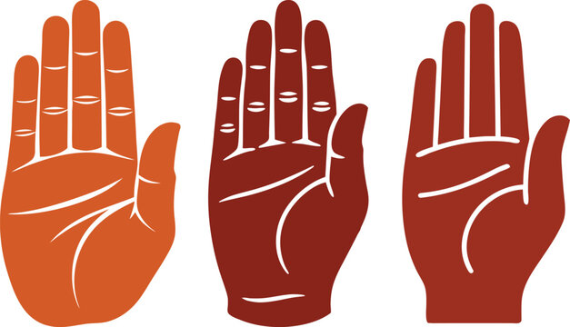 Guru Purnima blessing hand gesture set