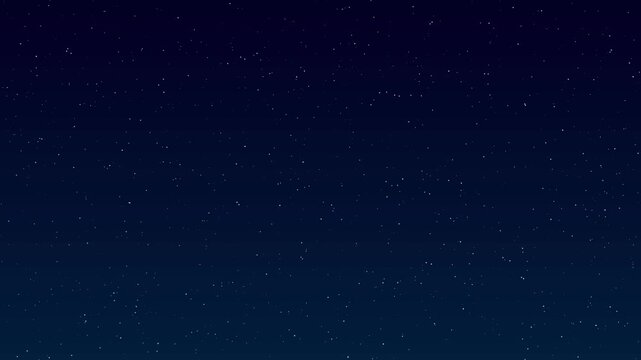 Animated starry night sky background with twinkling stars