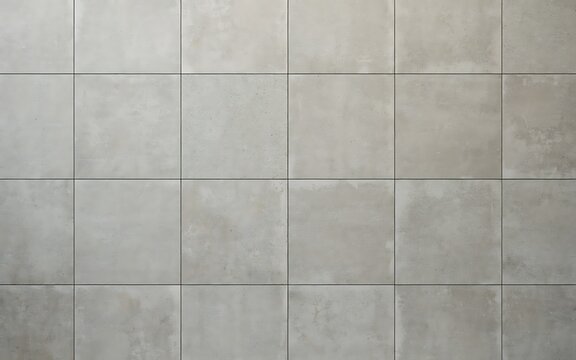 Modern concrete wall with square tiles texture