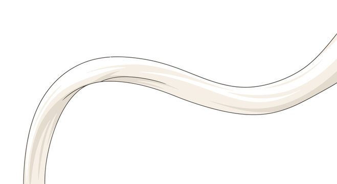 Closeup of creamy whisk with wavy beige background