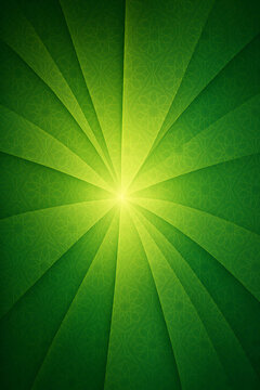 Vibrant green sunburst graphic resources wallpaper with technology hp effects