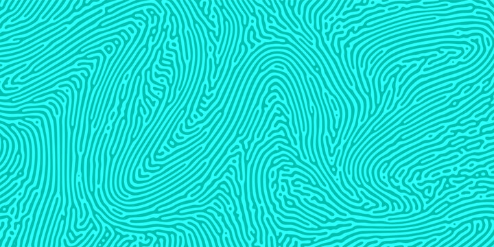 Creative seamless pattern with blue and green stripes, turing lines, organic reaction diffusion paper ornament decor curve space skin texture wallpaper, abstract background eps10