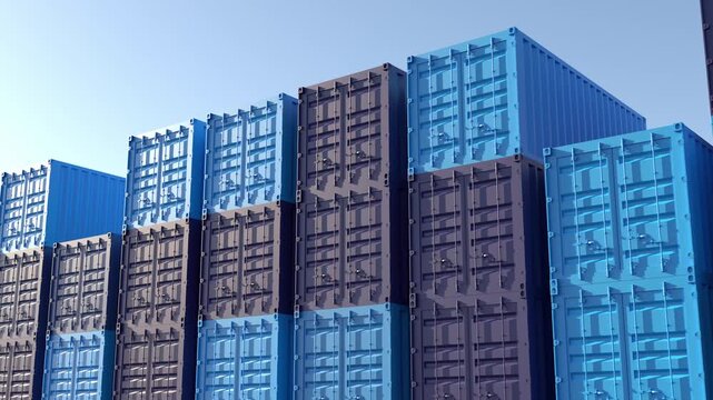 Shipping Container 3D Animation for Logistics, Trade and Industry