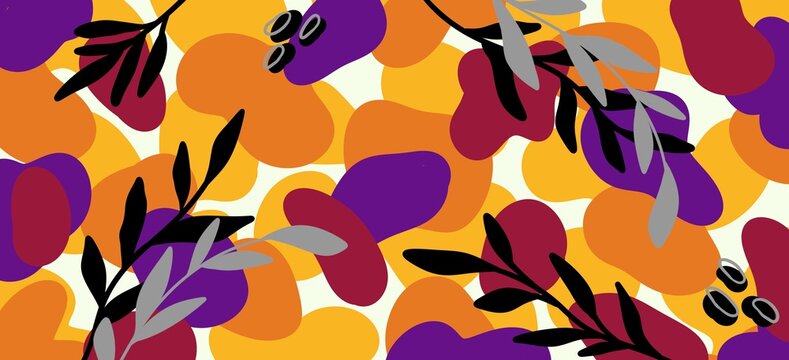 Abstract botanical background . abstract colourful background 