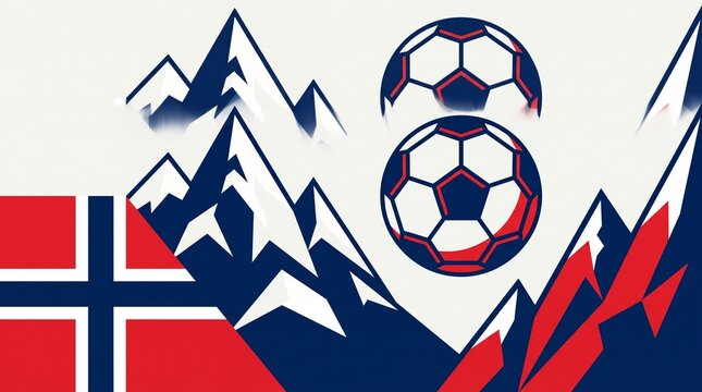 ​La Albirroja Paraguay Football Crest Vector, Paraguayan Soccer Ball Emblem in Red White and Blue Tricolor