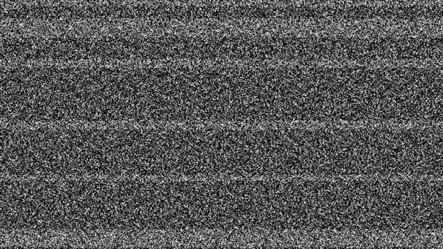 screen animation with static and horizontal line interference moving upwards