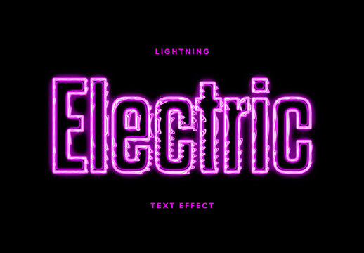 Lightning Text Effect