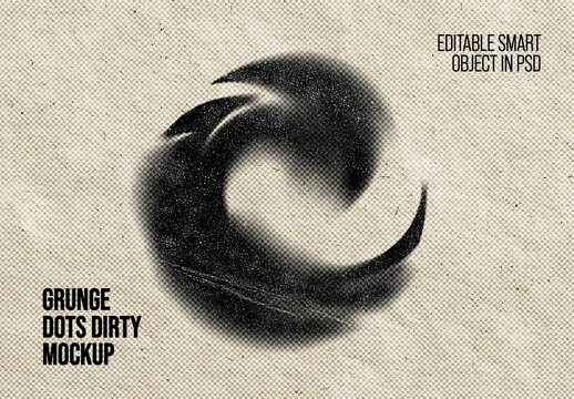 Grunge Dots Dirty Mockup