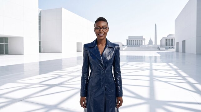 Professional Woman Business Leader on Urban Rooftop