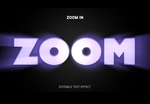 Zoom In Text Effect