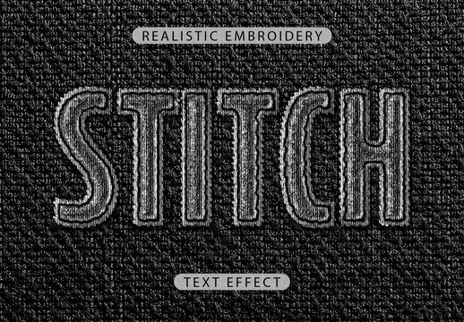 Realistic Embroidery Text Effect