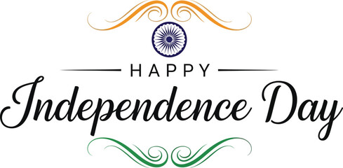 Happy india independence day celebrations with patriotic greetings © SyedaAshrafunNessa