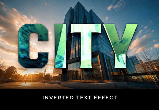 Inverted Text Effect