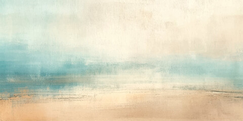 Fototapeta premium Abstract Seascape Tranquility soft abstract seascape with muted pastel hues, reminiscent of a serene coastal vista at dawn, evoking a sense of calm and contemplation.