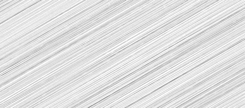 Diagonal speed lines Seamless pattern with dynamic monochrome motion streak texture hatching drawing graphite pencil. Hand drawn texture. Horizontal background scribbles for comic action design.