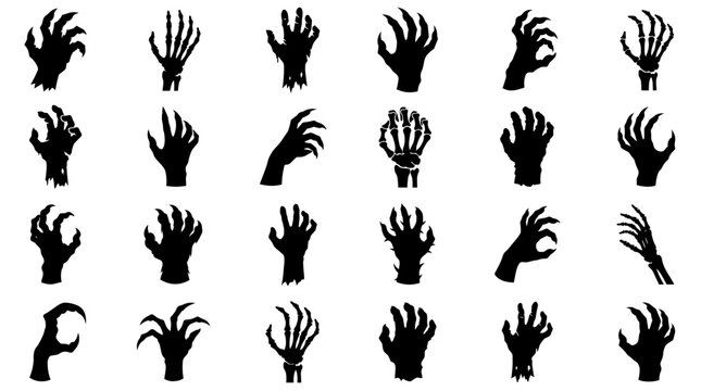 Spooky Monster Hands Collection: Claws, Skeletons & Grab Gestures