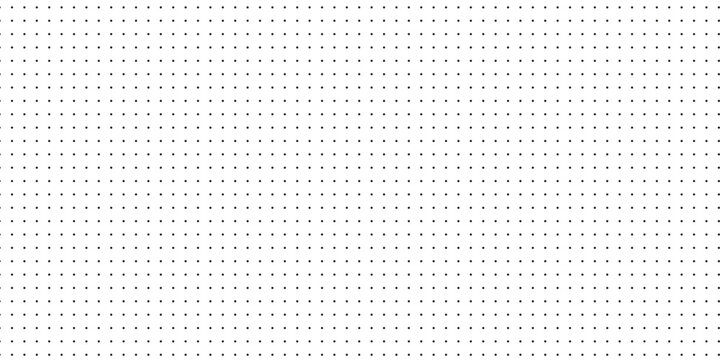 Pattern texture for bullet journal. Dotted squared grid graph paper template for notebooks. Dotted simple background. Printable graphic design sheet.