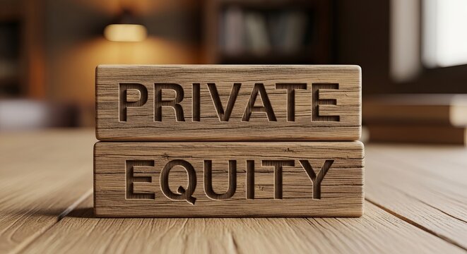 Private Equity Blocks - Investment Strategy and Financial Concepts.