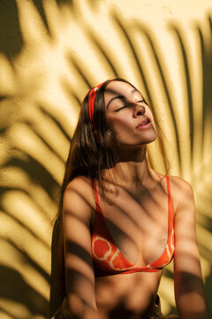 Portrait in Palm Shadow