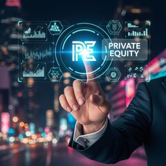 Obraz premium Private Equity Investment - Navigating the Future of Finance.