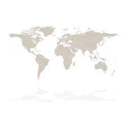 Fototapeta premium Modern worldmap for square 04 illustration image graphic for design projects presentations digital media marketing visuals professional commercial con