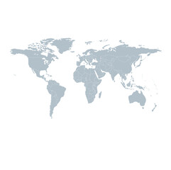 Fototapeta premium Modern worldmap for square 03 illustration image graphic for design projects presentations digital media marketing visuals professional commercial con