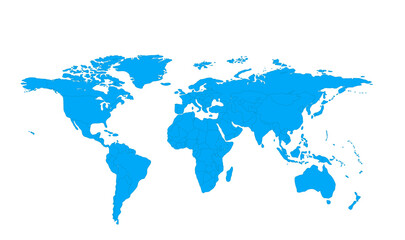 Fototapeta premium Modern new worldmap for horizontal 01 illustration image graphic for design projects presentations digital media marketing visuals professional commer