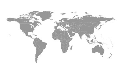 Fototapeta premium world map horizontal grayscale 10 illustration image graphic for design projects presentations digital media marketing visuals professional commercial