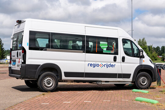 Beverwijk, Netherlands - June 5, 2026: RegioRijder Fiat Ducato passenger van