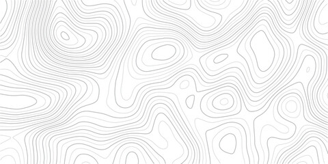 Topographic map contour lines pattern on white background for design © MD.HUZZATULLAHISLAM