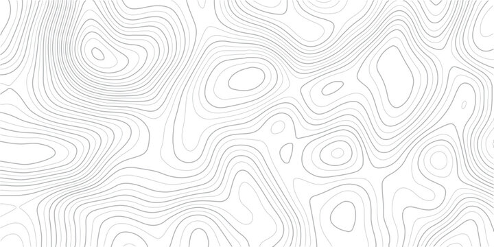 Topographic map contour lines pattern on white background for design