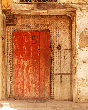 old wooden door